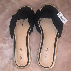 Black Knot Espadrille Sandal (WW)